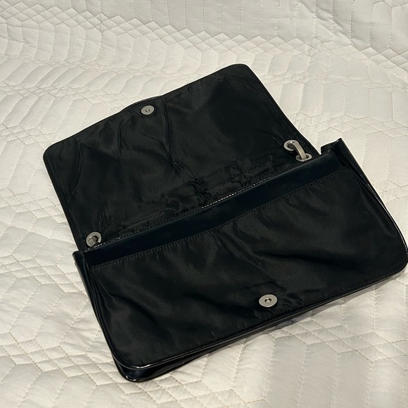 Versace Black Shoulder Bag with Silver Accent - Picture 8 of 13